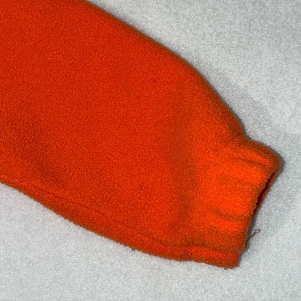 Halloween Pumpkin Costume Toddler 24 Mos Orange One Piece Snap Closure Fleece